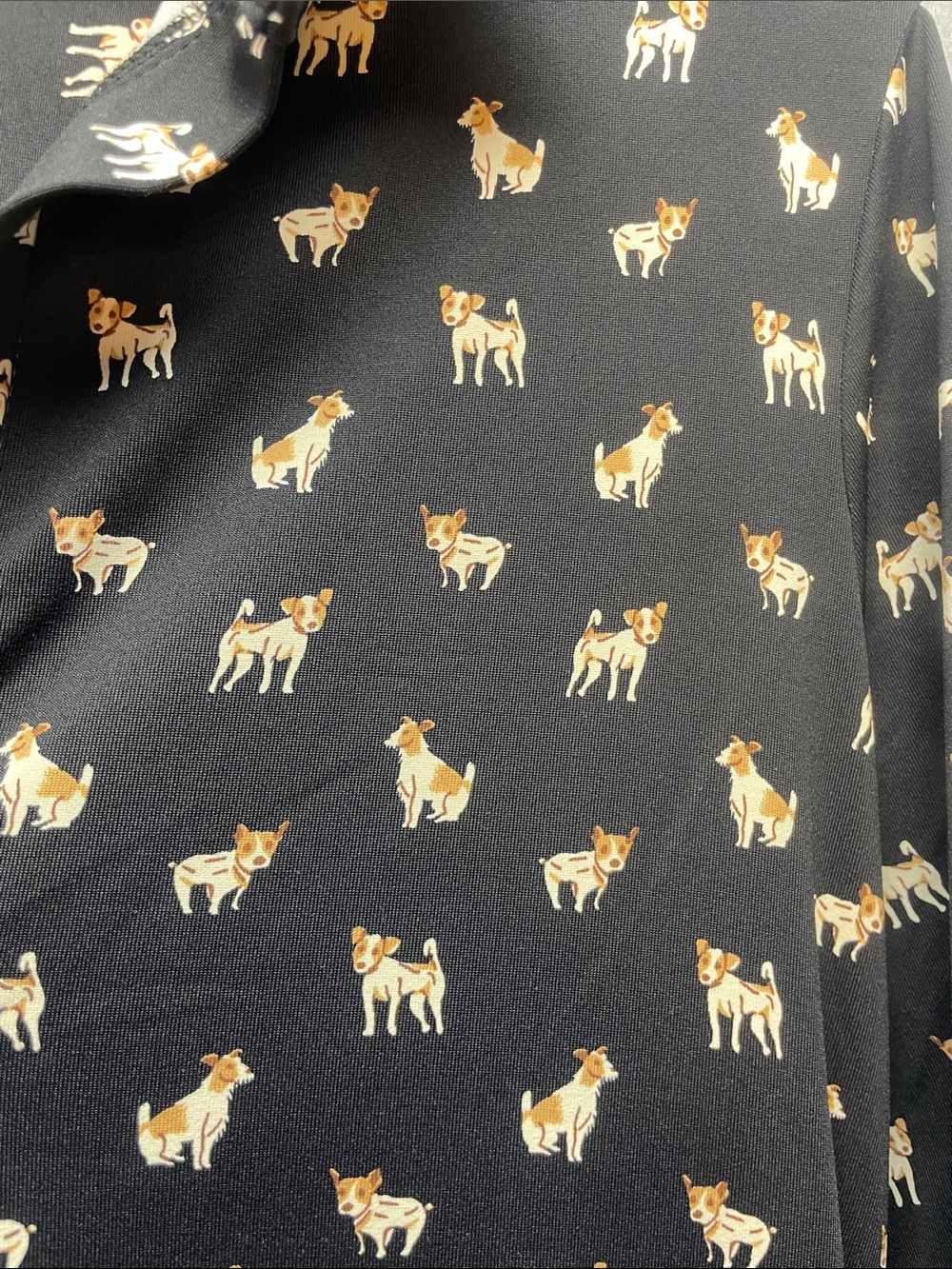 Jude Connally Finley Jack Russell Dog Print Shirt Dress - Picture 6 of 8